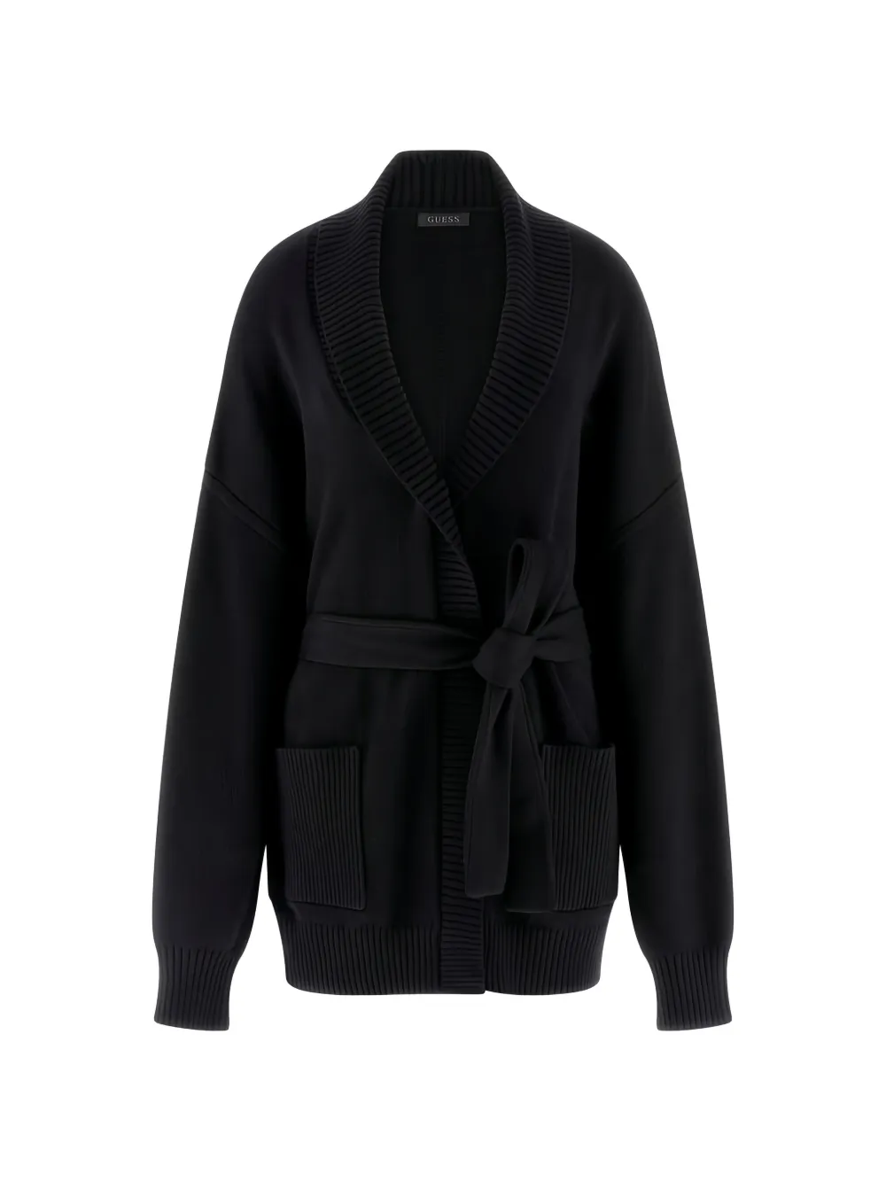 GUESS USA belted shawl-collar cardigan