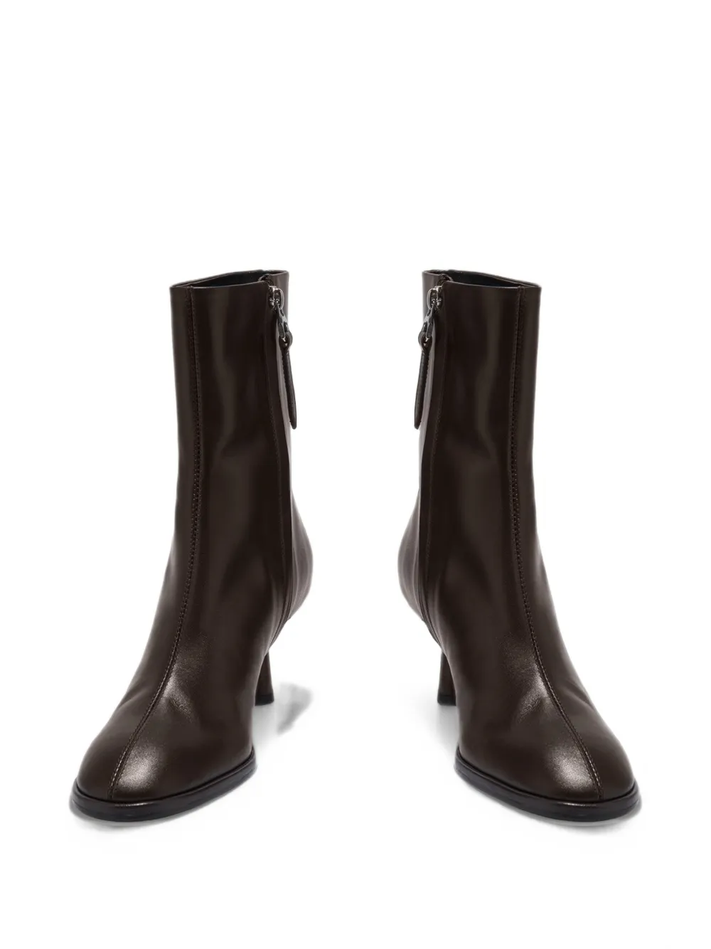 Aeyde Dorothy leather ankle boots Bruin