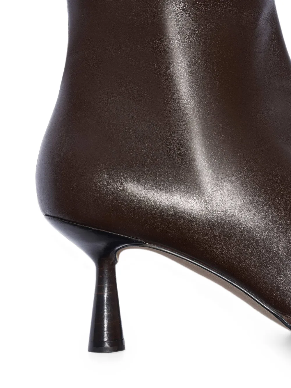 Aeyde Dorothy leather ankle boots Bruin