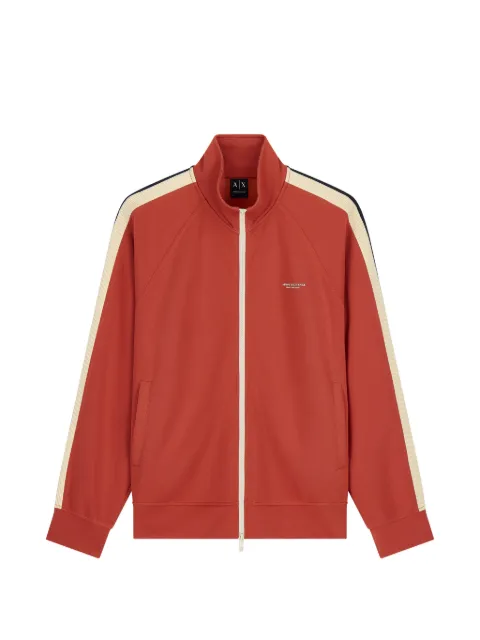 Armani Exchange side-stripe zip-up sweatshirt
