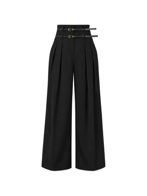 LIU JO belted pleated palazzo pants
