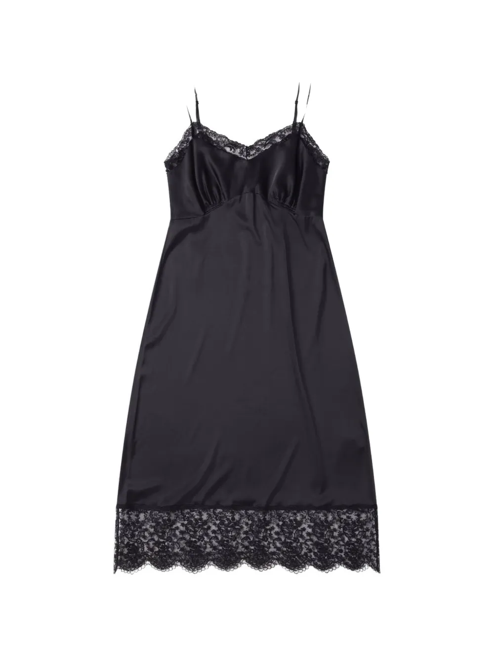 Simone Rocha lace-trim slip midi dress