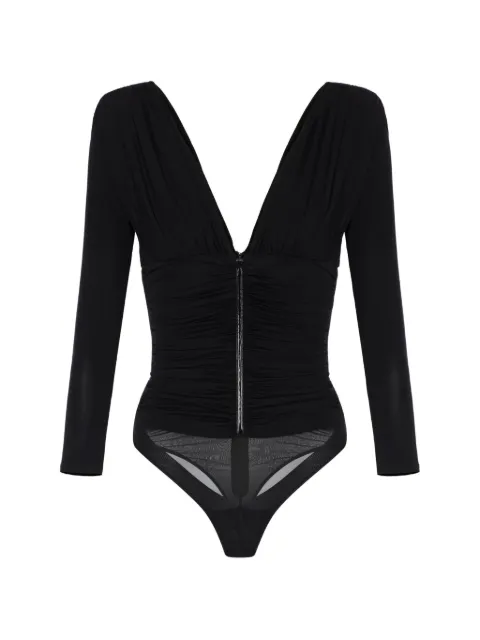 Elisabetta Franchi bodysuit in lightweight crêpe jersey fabric