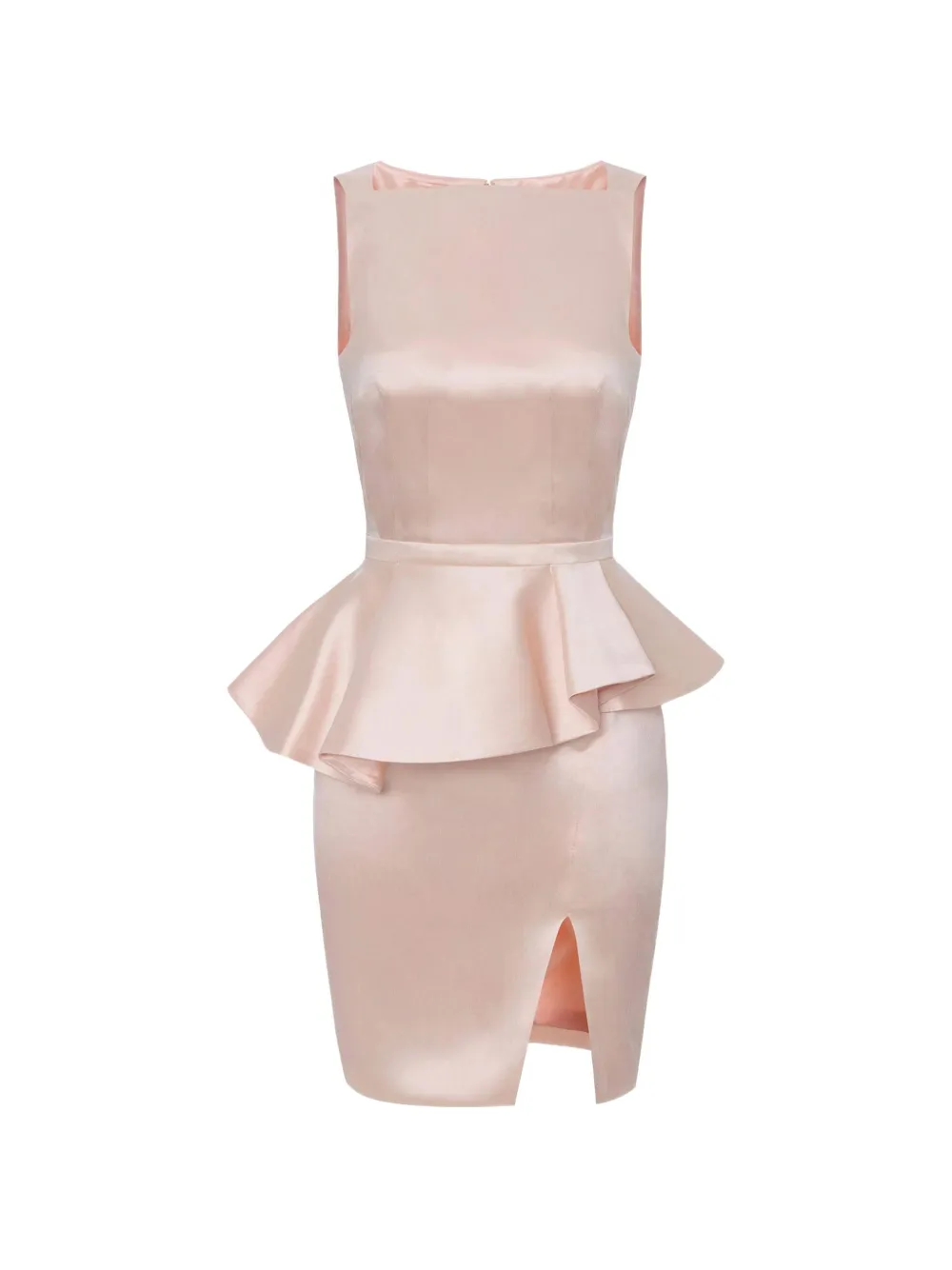 Elisabetta Franchi mini dress in gazar fabric with flounce
