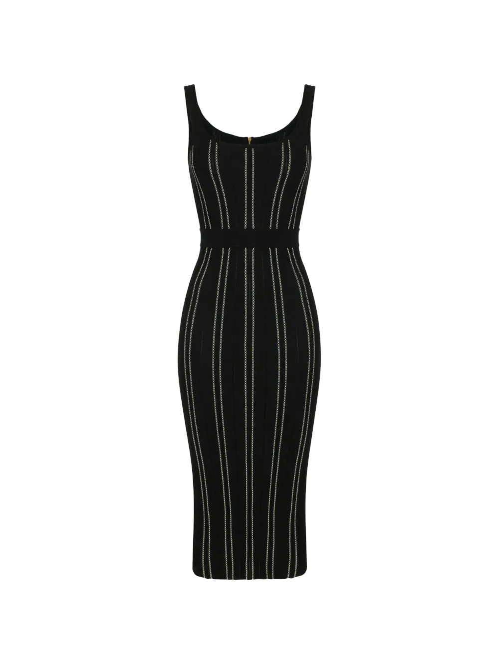 Elisabetta Franchi origami dress in knit fabric - Nero