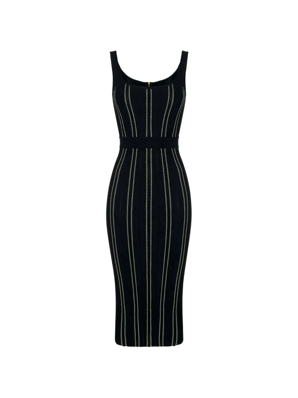 Elisabetta Franchi origami dress in knit fabric - Nero