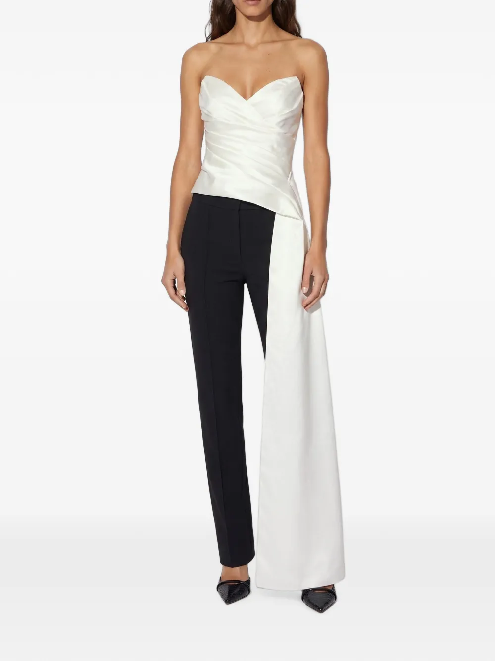 Elisabetta Franchi Gazar top met vlak Wit