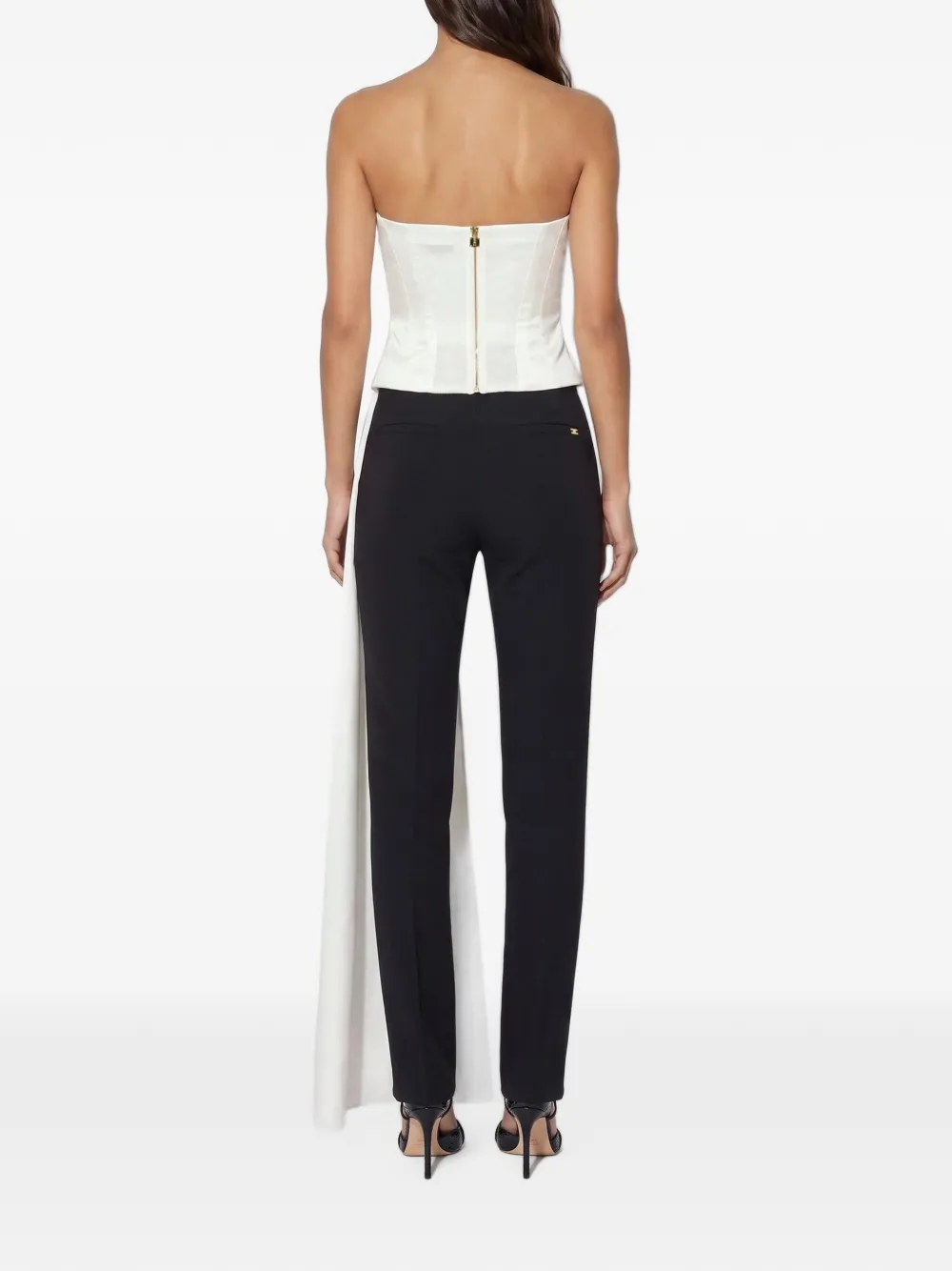Elisabetta Franchi Gazar top met vlak Wit