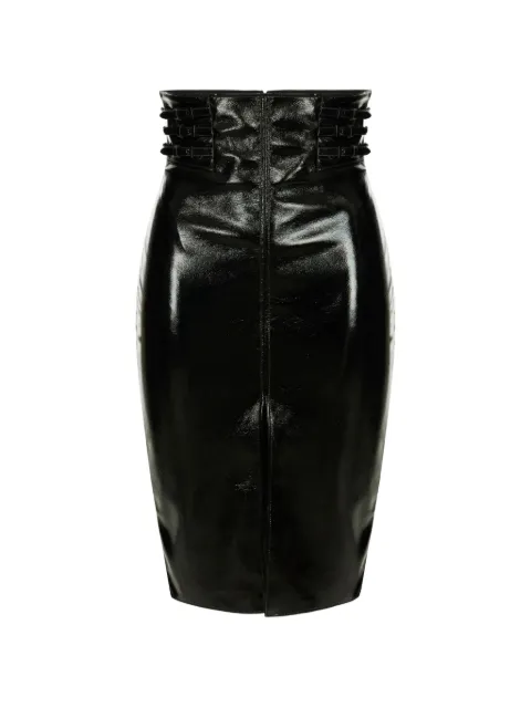 Elisabetta Franchi shiny skirt with straps