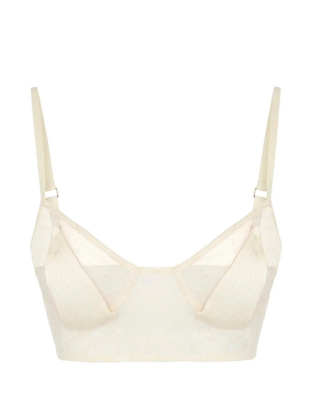 Elisabetta Franchi lace bra - Toni neutri