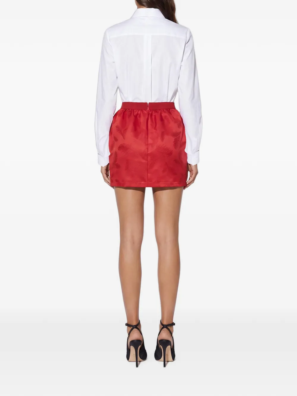 Elisabetta Franchi Popeline blouse met logodetails Wit