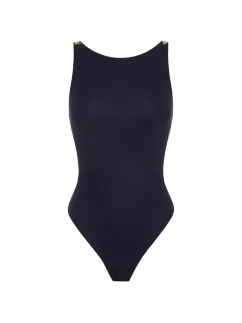 Elisabetta Franchi bodysuit in crêpe jersey fabric with jewel logos