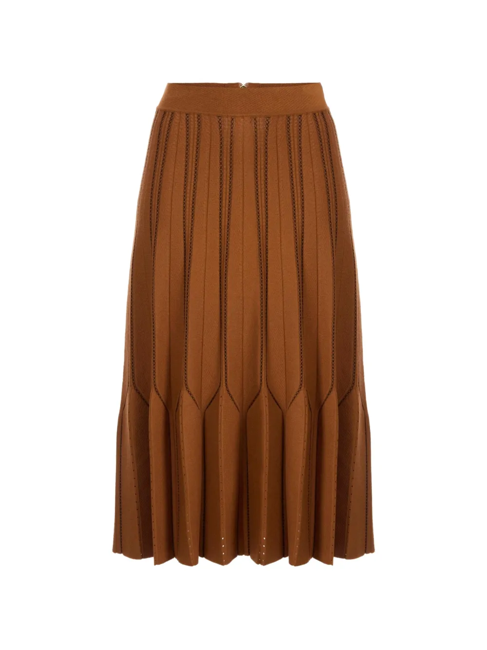 Elisabetta Franchi origami knit skirt - Marrone