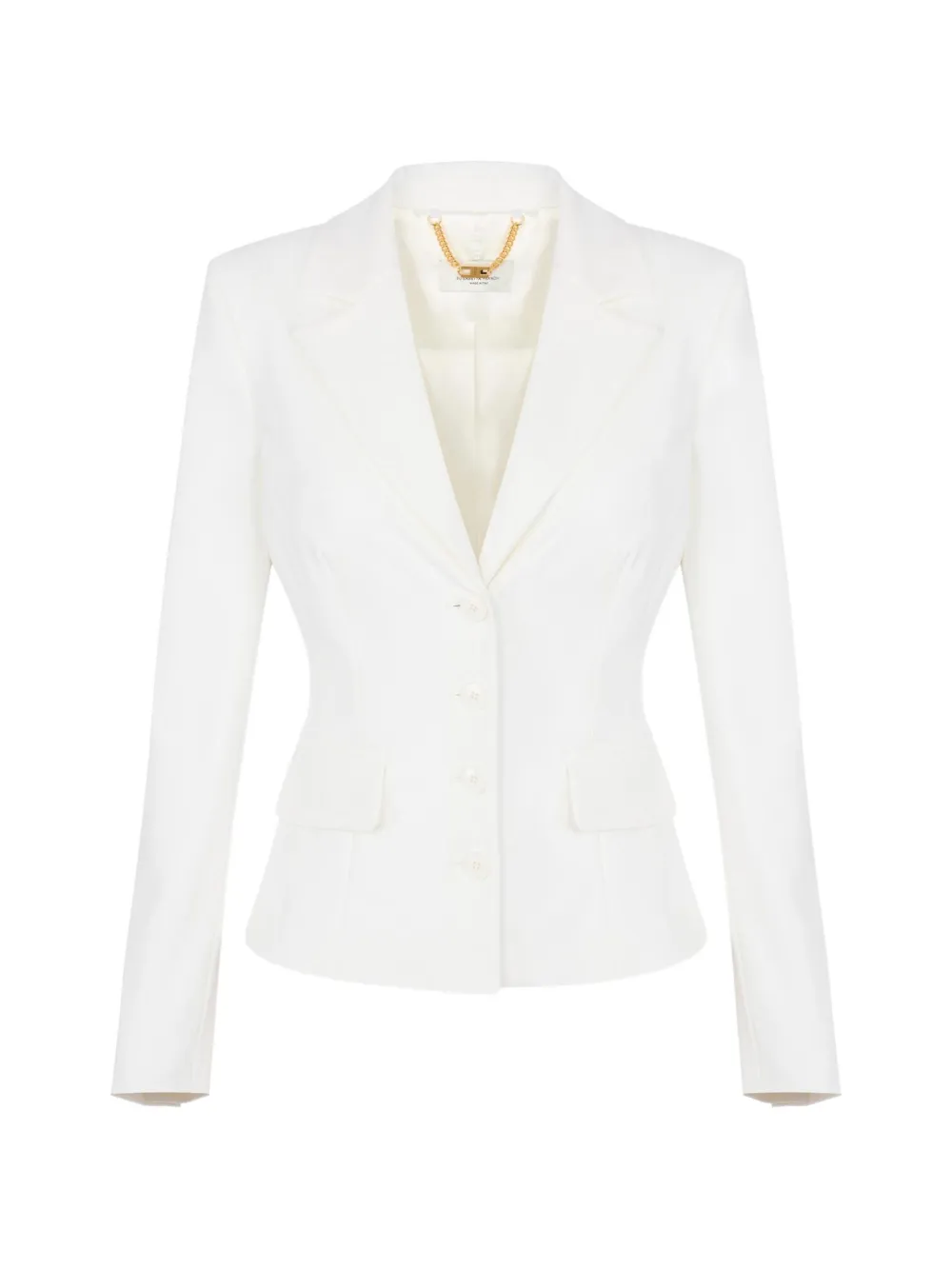 Elisabetta Franchi technical fabric jacket - Bianco