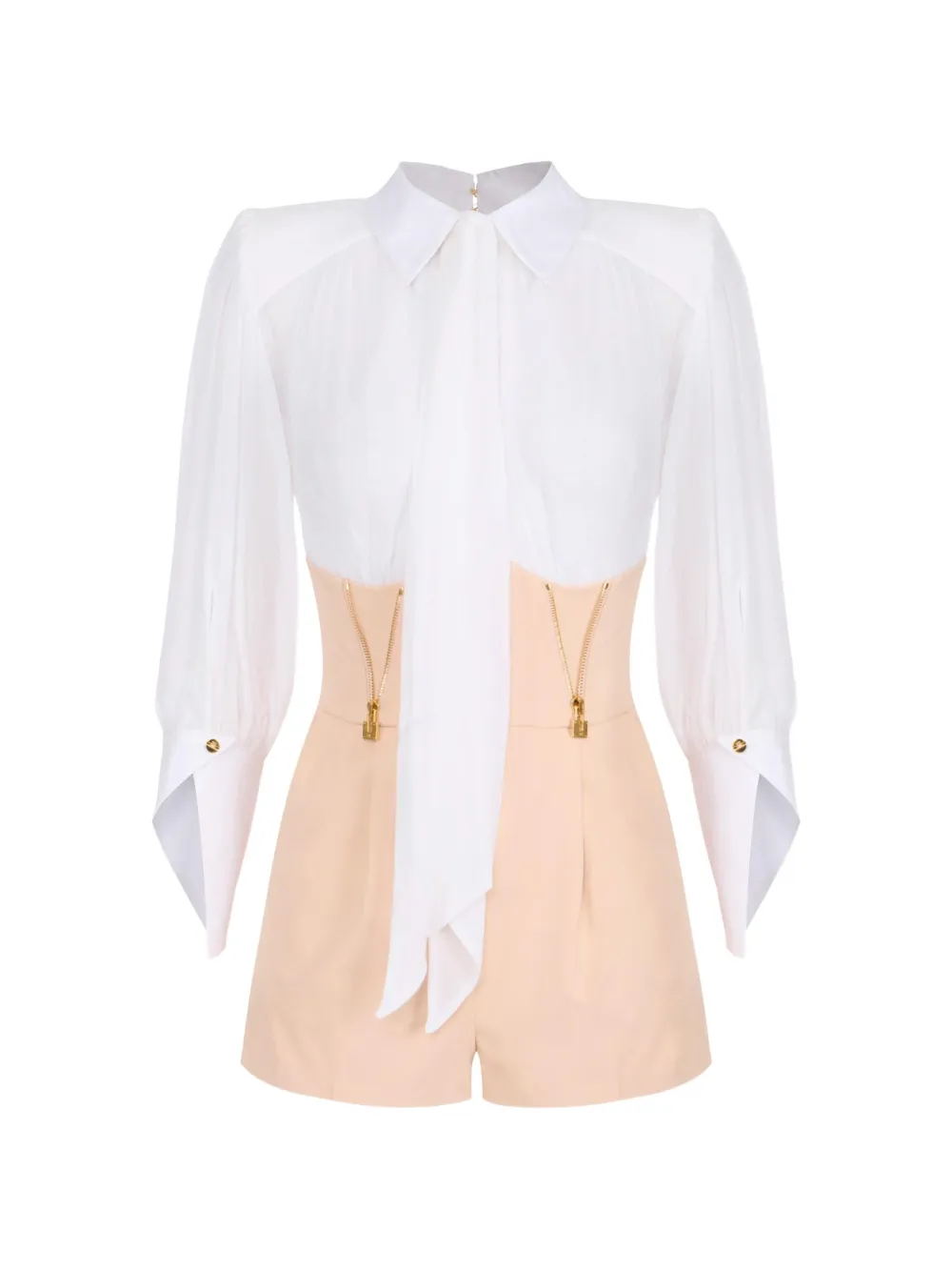 Elisabetta Franchi romper suit in georgette and technical fabric