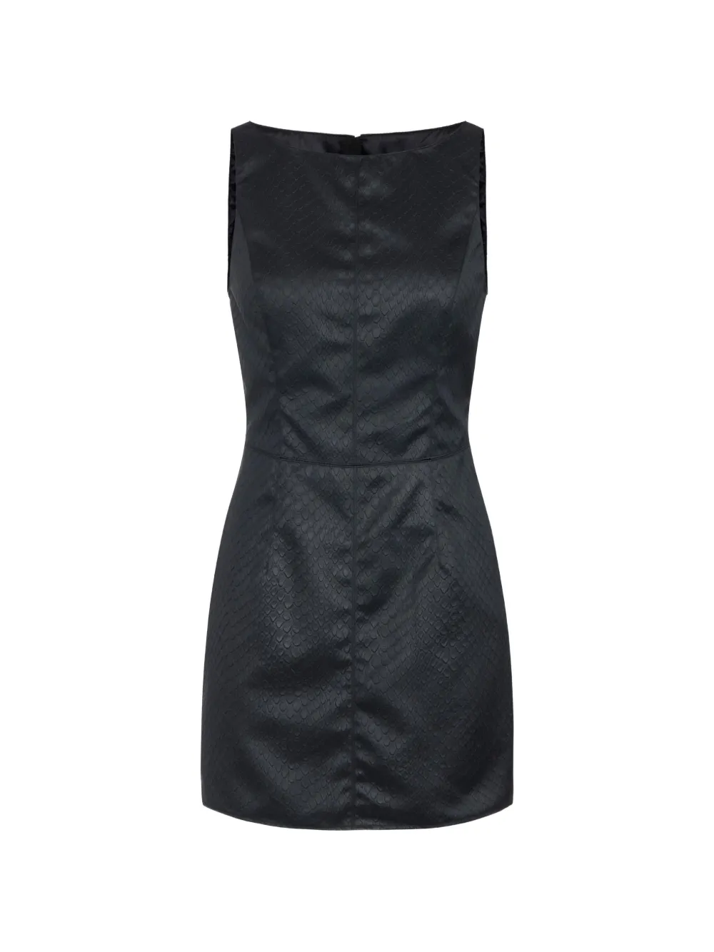 Elisabetta Franchi taffeta mini dress with fish scale pattern