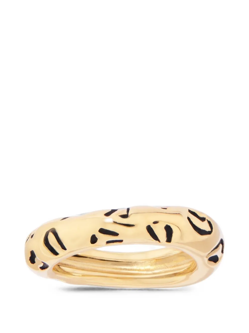 Aurelie Bidermann Imbali leopard-print ring