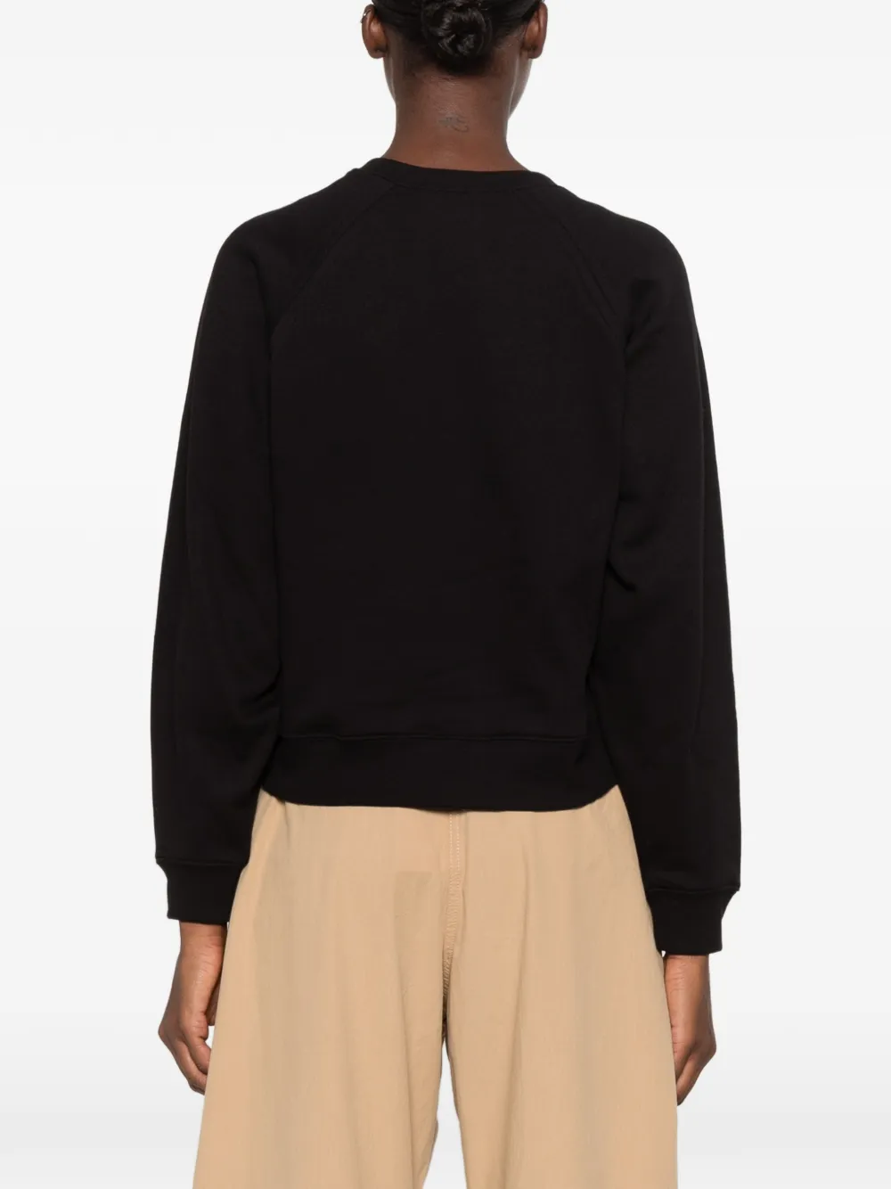Ba&Sh Della embellished raglan-sleeve sweatshirt Zwart