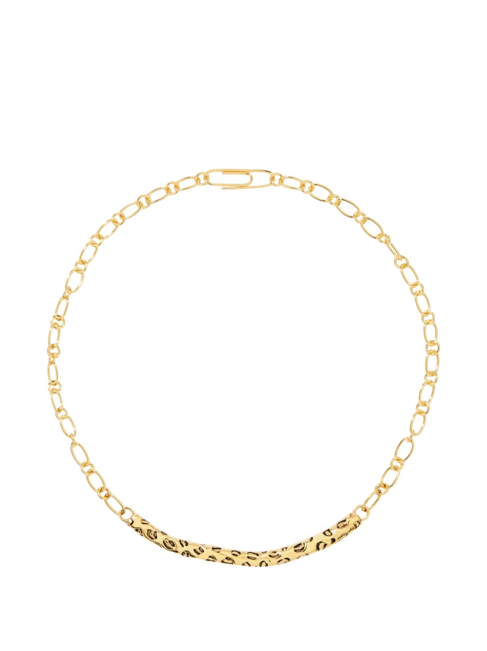 Aurelie Bidermann Imbali leopard-print necklace - Gold