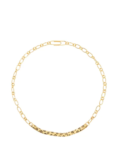 Aurelie Bidermann Imbali leopard-print necklace