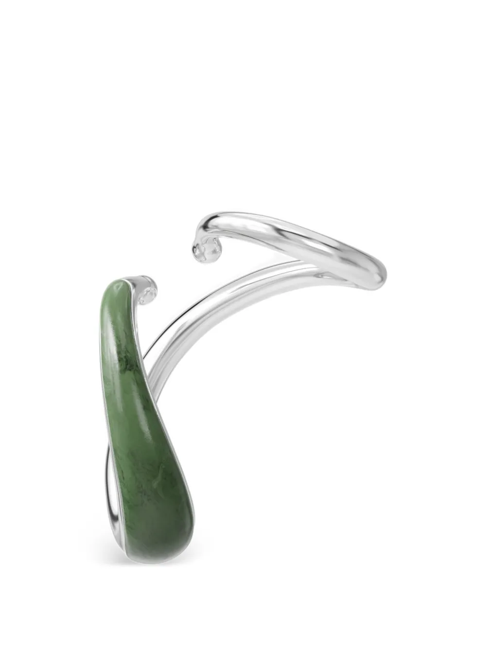 Charlotte Chesnais bijou d’oreille Jade Mirage Blow - Argent