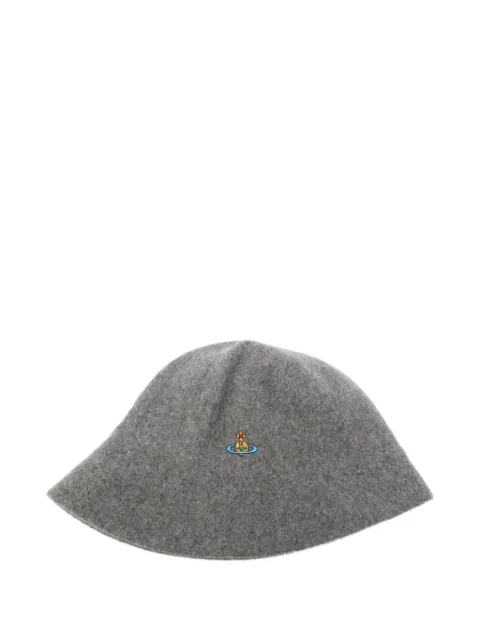 Vivienne Westwood Orb-embroidered cloche hat