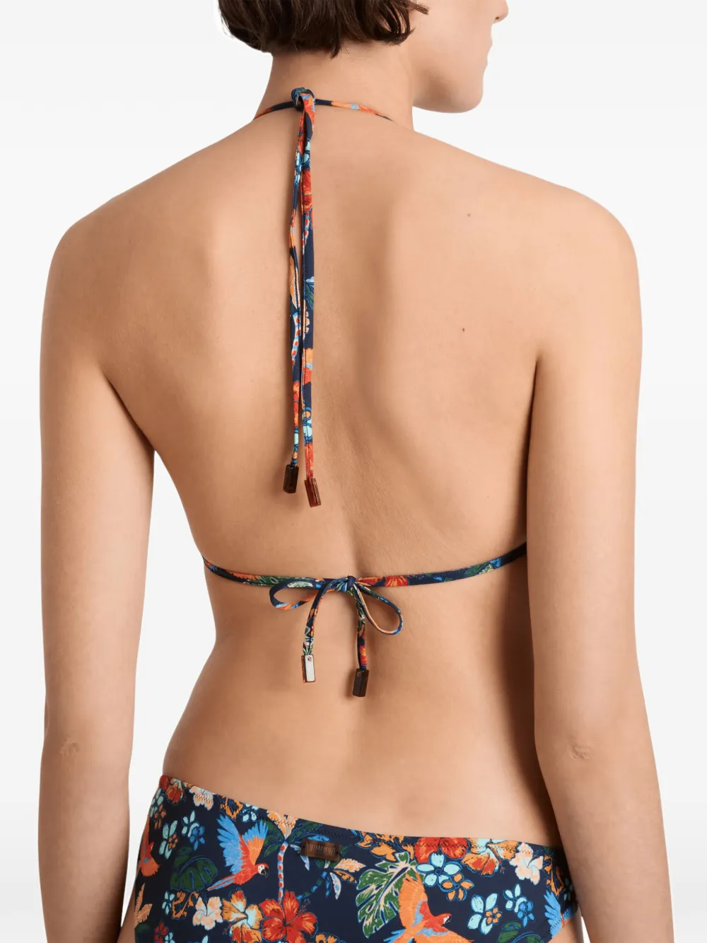 Vilebrequin Salva bikinitop met bloemen-print Blauw