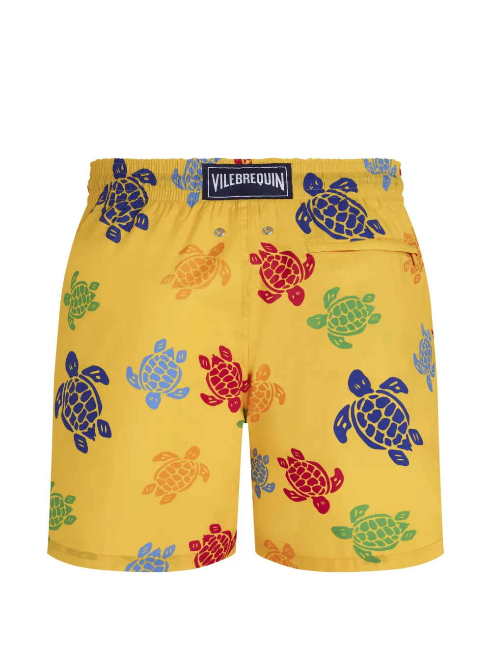 Vilebrequin Zwembroek met schildpadprint Geel