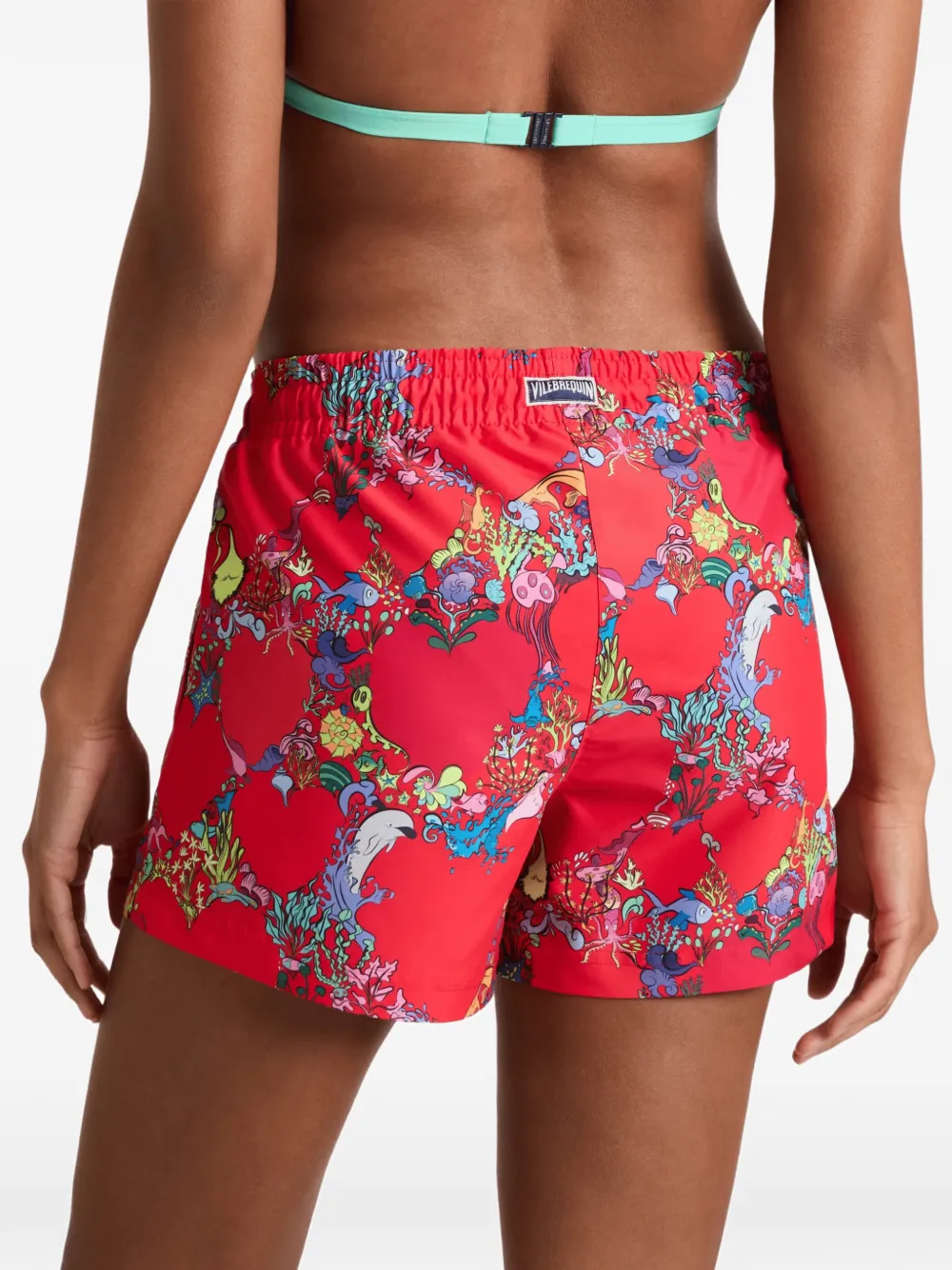 Vilebrequin Amor mini-zwembroek met grafische print Rood