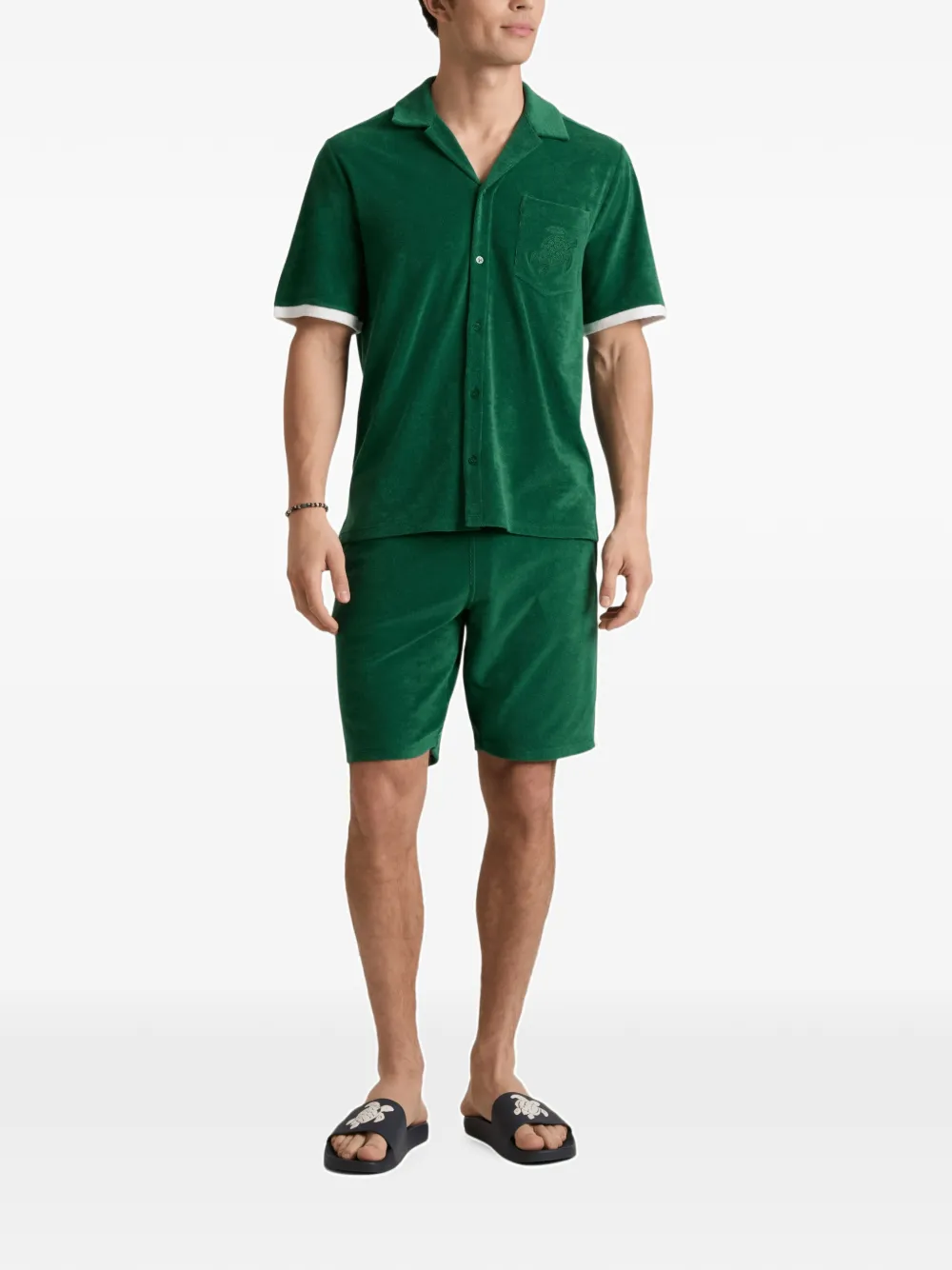 Vilebrequin Bermuda shorts met trekkoord Groen