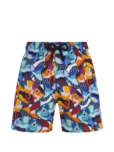 Vilebrequin Kids Pacu fish-print swim shorts