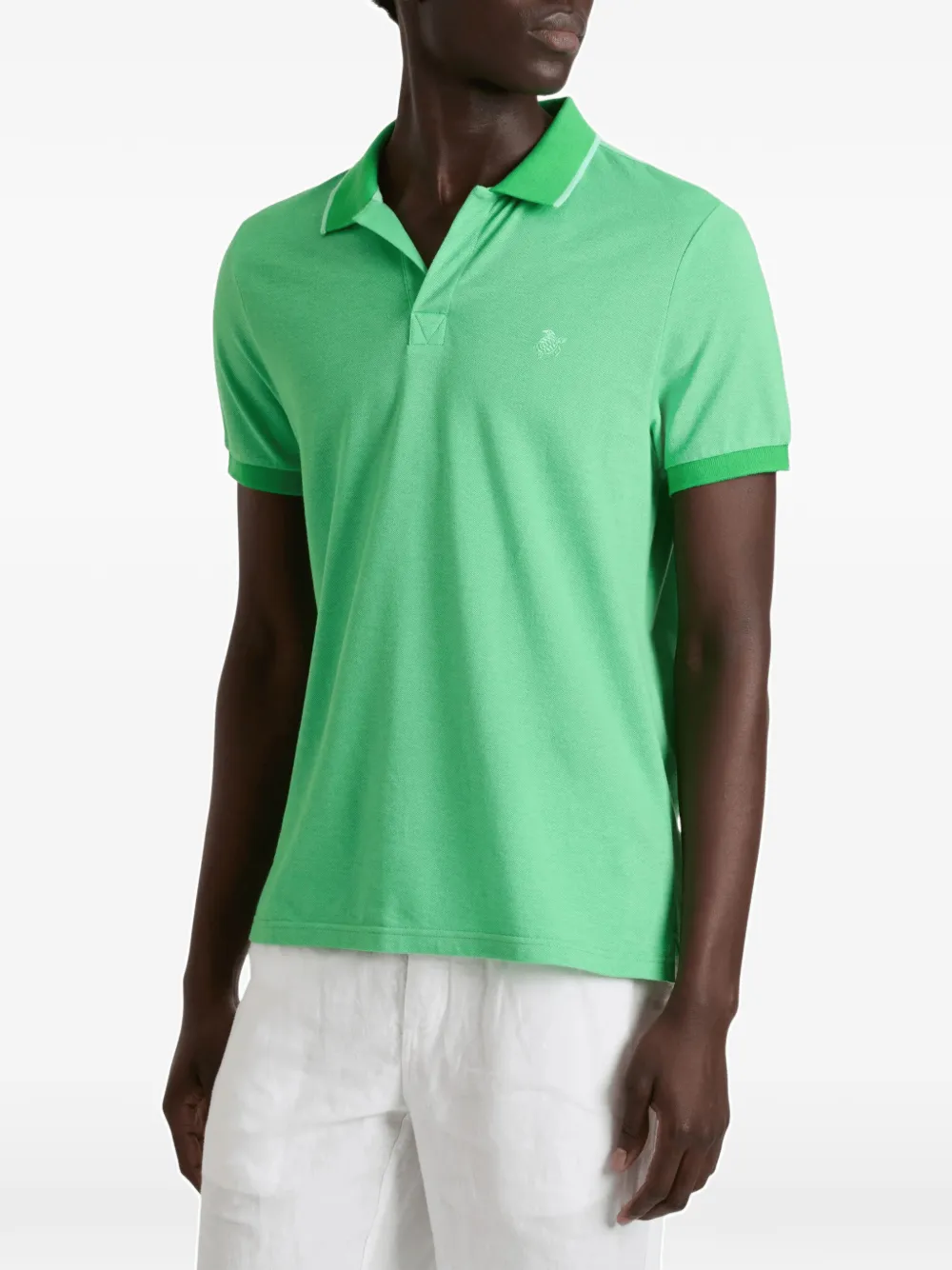Vilebrequin T-shirt met logo-jacquard Groen