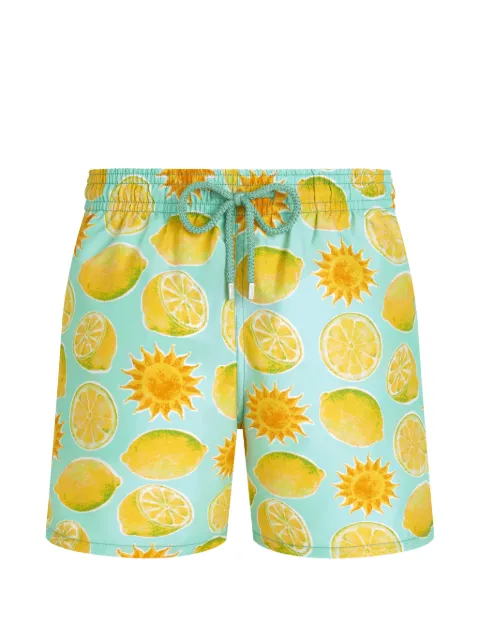 Vilebrequin limonade-print drawstring swim trunks