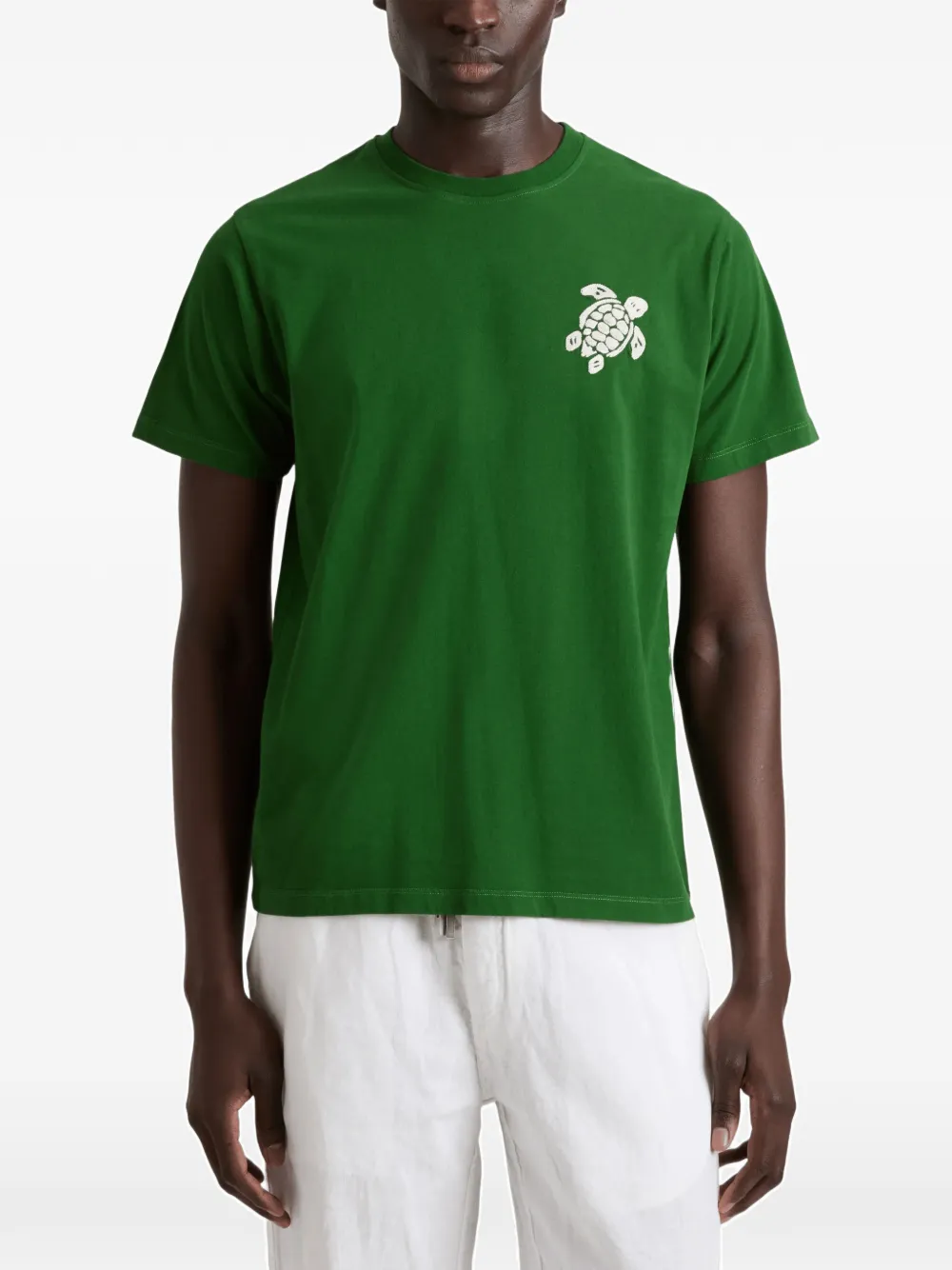 Vilebrequin Partisol katoenen T-shirt Groen