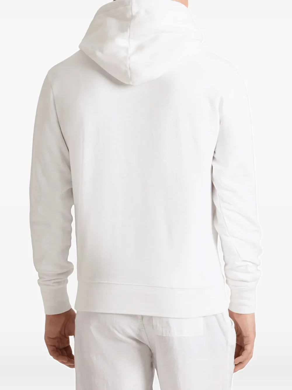Vilebrequin Hoodie met geborduurde schildpad Wit