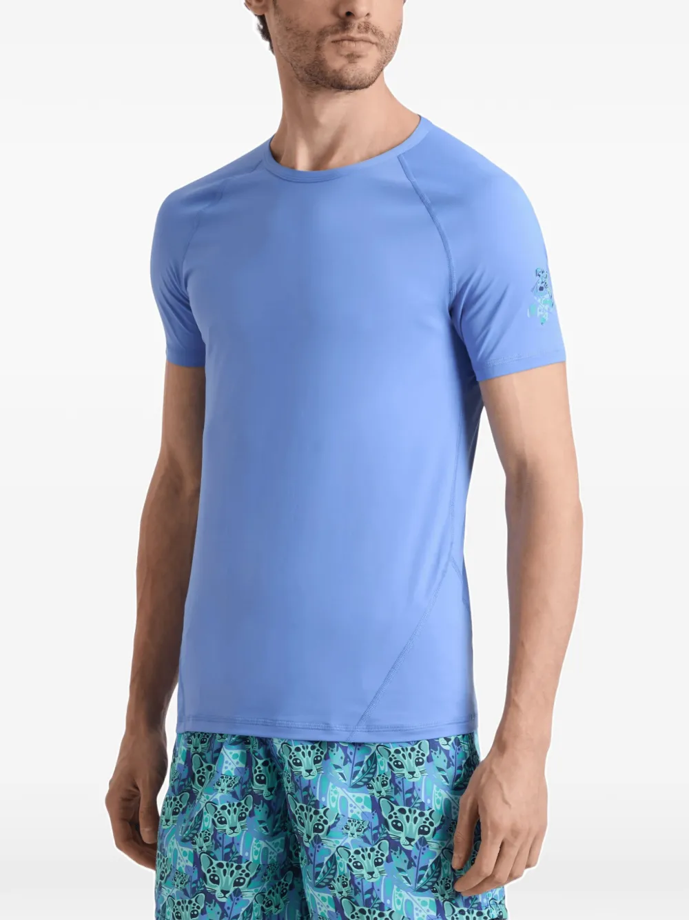 Vilebrequin Tigresa Turtle T-shirt met korte mouwen Blauw