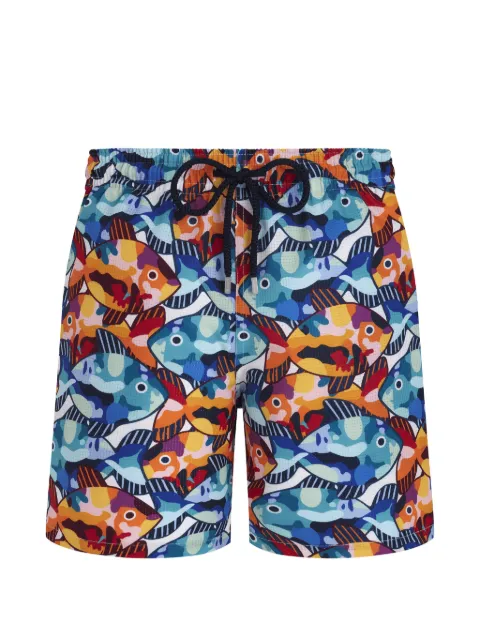 Vilebrequin Pacu packable fish-print swim shorts