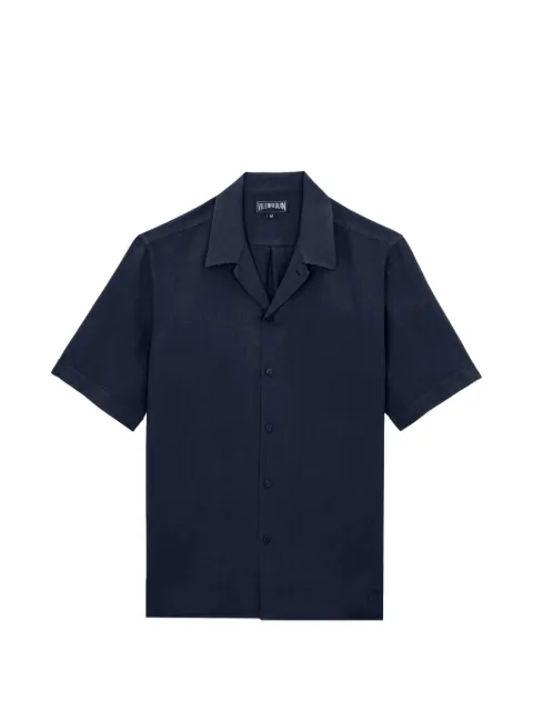Vilebrequin Courbis short-sleeved linen shirt