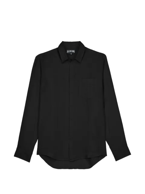 Vilebrequin linen chest-pocket shirt