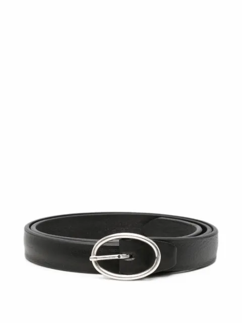 ALBERTO LUTI oval-buckle leather belt