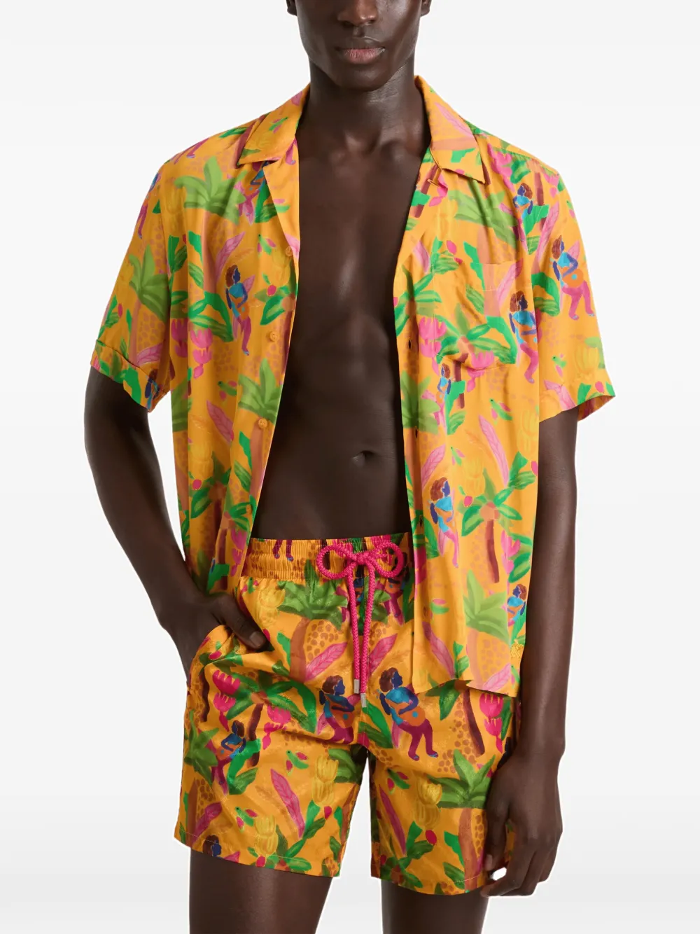 Vilebrequin Tropicalia zwembroek Oranje