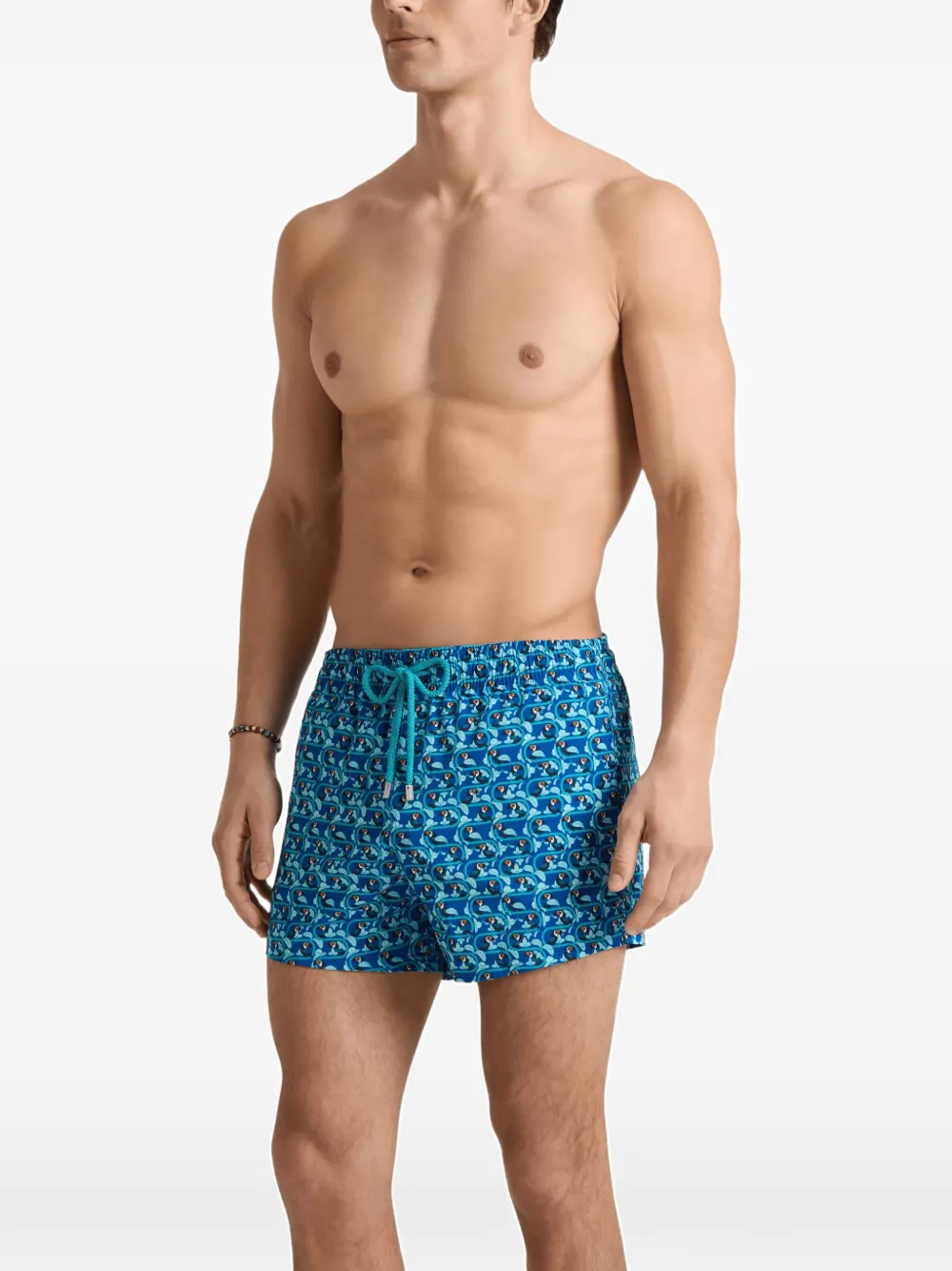 Vilebrequin Toucana zwembroek met print Blauw