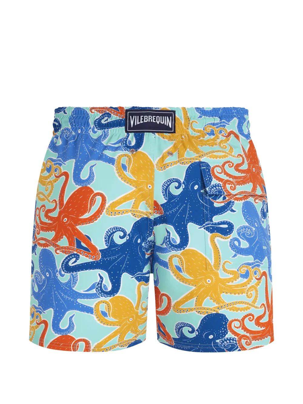 Vilebrequin Octopussy zwembroek met octopusprint Blauw