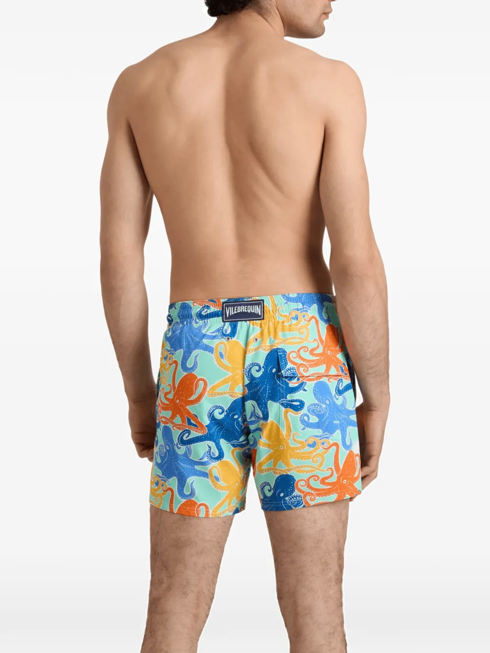 Vilebrequin Octopussy zwembroek met octopusprint Blauw