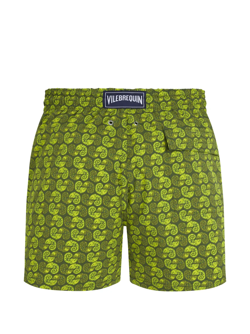 Vilebrequin Zwembroek met kameleonprint Groen