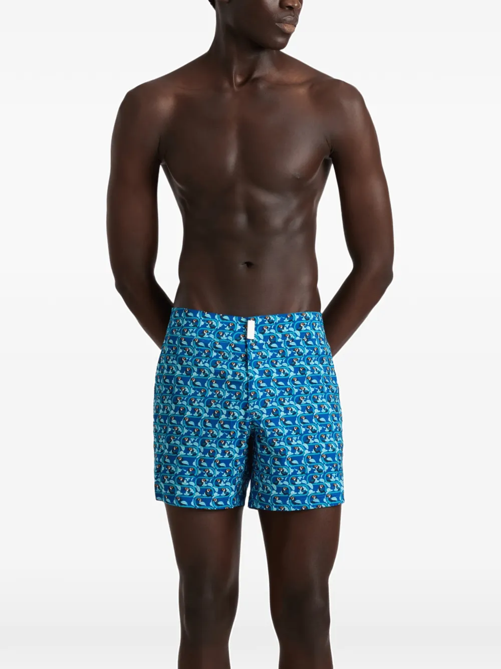 Vilebrequin Toucana zwembroek met print Blauw
