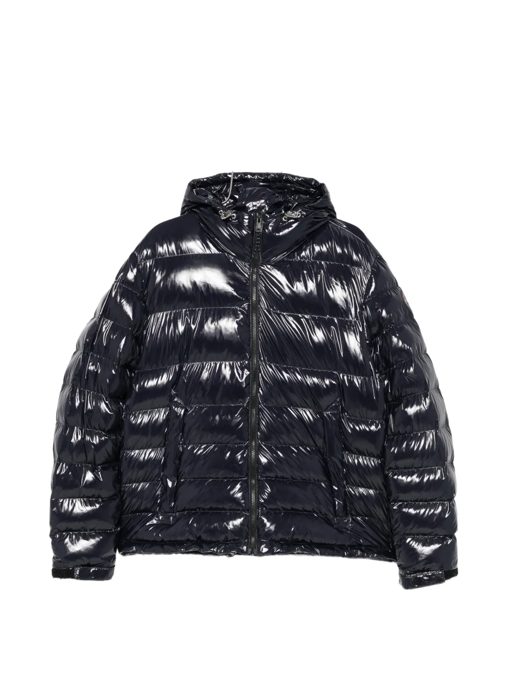 Napapijri glossy quilted hooded jacket - Blu
