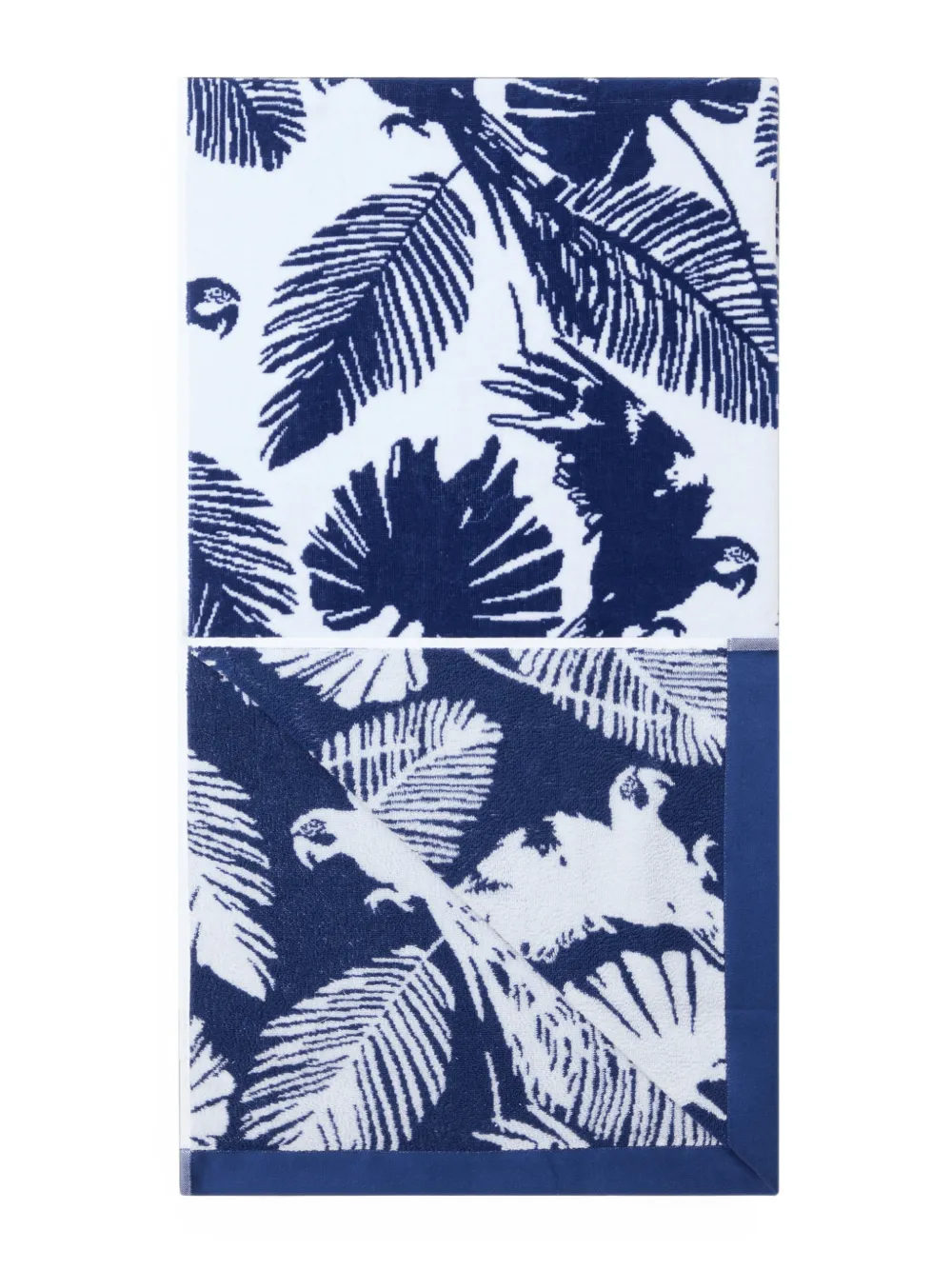 Vilebrequin Papagaio strandlaken met jacquard Wit