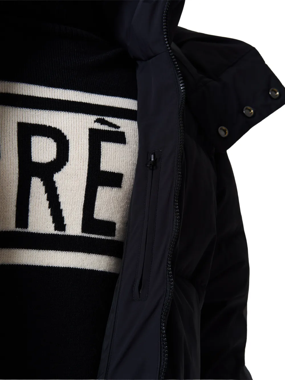 Perfect Moment Mountain Mission Down Jacket in Black, view 5