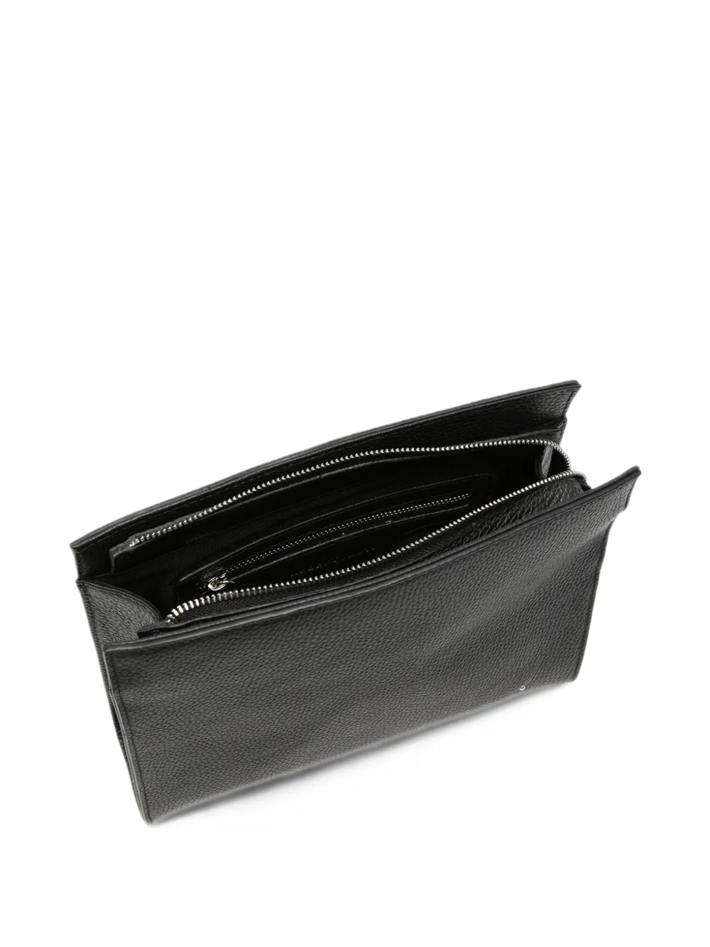 ALBERTO LUTI Leren clutch Zwart